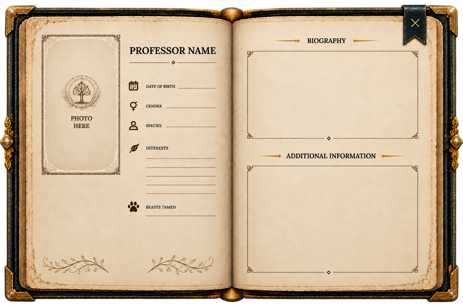 Professor profile book